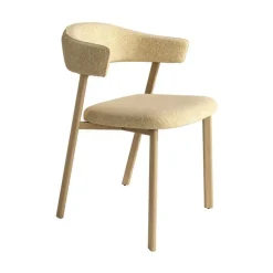 Juego de 2 Sillas de Comedor Tapizada con Patas Metal ARICA