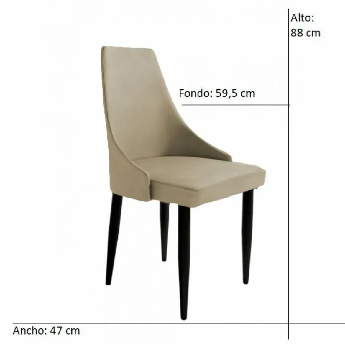 Juego de 4 Sillas Modelo PARIS BOGAL