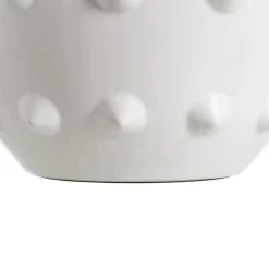 Lampara de Mesa Blanco-Negro 73 cm de Cerámica 614832