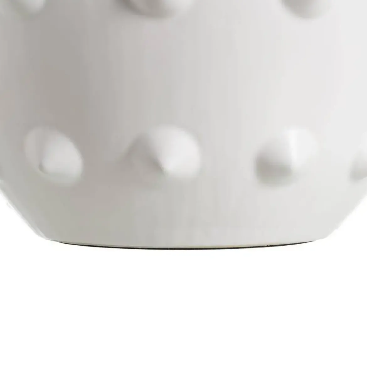 Lampara de Mesa Blanco-Negro 73 cm de Cerámica 614832