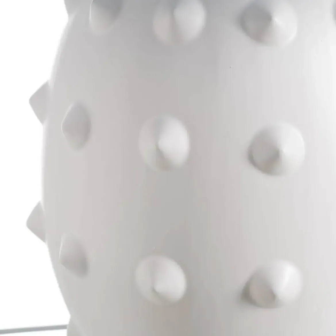 Lampara de Mesa Blanco-Negro 73 cm de Cerámica 614832