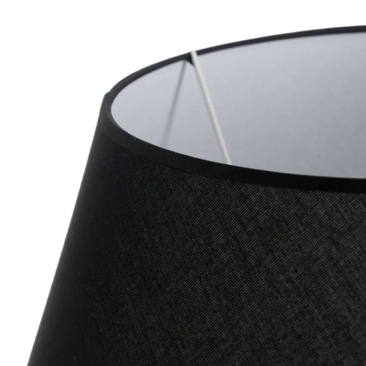 Lampara de Mesa Blanco-Negro 73 cm de Cerámica 614832