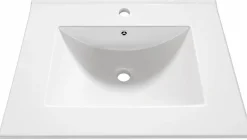 Lavabo de Cerámica de 60 cm Blanco FAMILY TECH