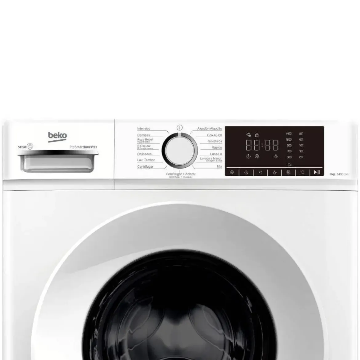 Lavadora BEKO B1XW864WSPT 8 Kg 1400 rpm Clase A SteamCure