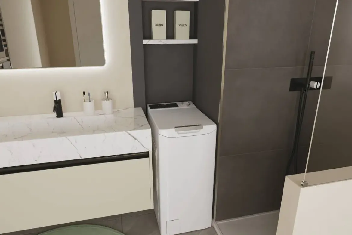Lavadora de Carga Frontal 7 kg 1400 RPM Clase A Candy TCA474TM5S