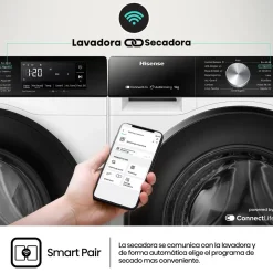 Lavadora Hisense 9kg 1400rpm Autodosificador WiFi A Inverter WF3S9045BW3