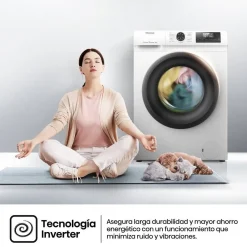 Lavadora Hisense 8kg 1400rpm A+++ Vapor 54cm WF1Q8041BW