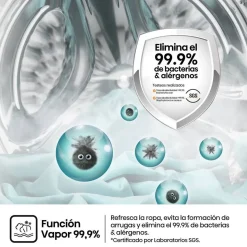 Lavadora Hisense 8kg 1400rpm A+++ Vapor 54cm WF1Q8041BW