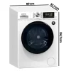 Lavadora INFINITON 9kg 1400rpm Clase A WM-S94ABL