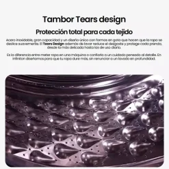 Lavadora 10 kg 1400 rpm Clase A Inverter Función Vapor INFINITON WMS14BAL
