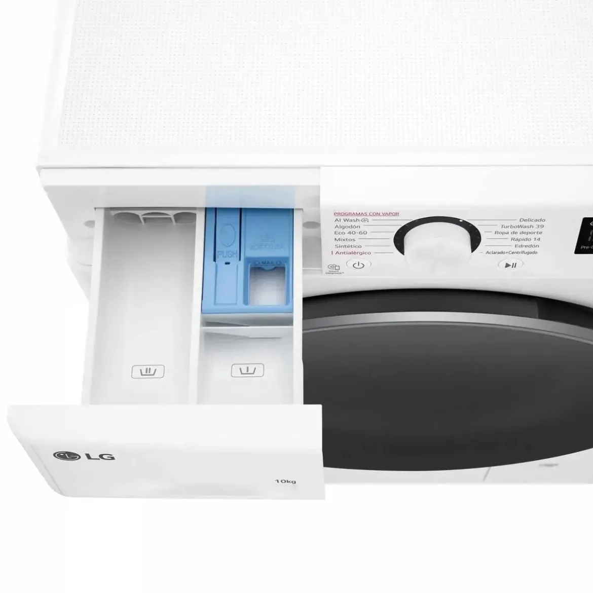 Lavadora LG 10 Kg 1400 rpm Clase A F4WR6010A1W