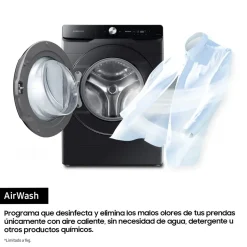 Lavadora SAMSUNG 20kg 1000rpm WiFi AI EcoBubble Clase A WF20DG8650BVU3