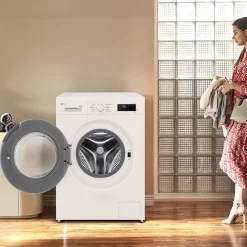Lavadora-Secadora LG 8/5 kg 1400 rpm WiFi Steam W4X1085NWH