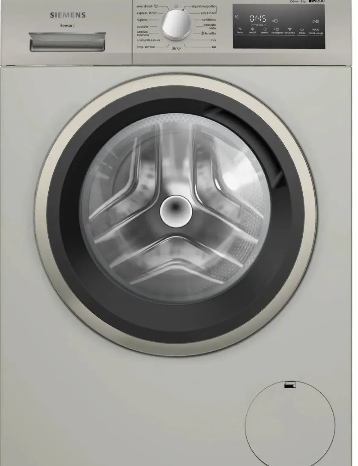 Lavadora SIEMENS WM14N29XEP 9Kg 1400RPM Acero Inox Antihuellas