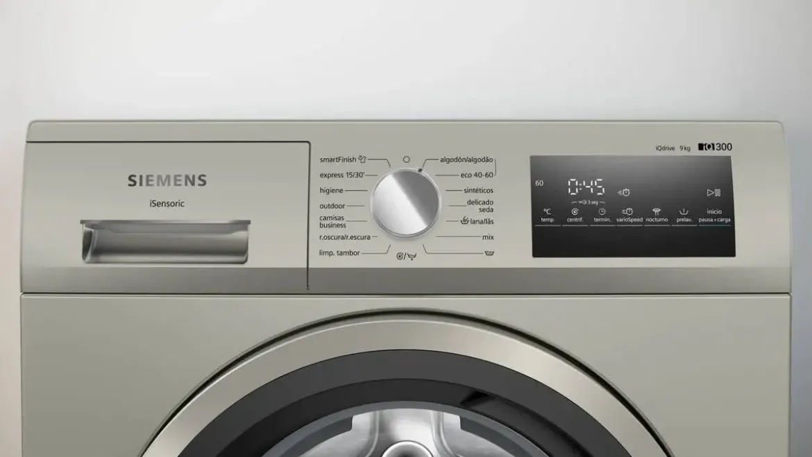 Lavadora SIEMENS WM14N29XEP 9Kg 1400RPM Acero Inox Antihuellas