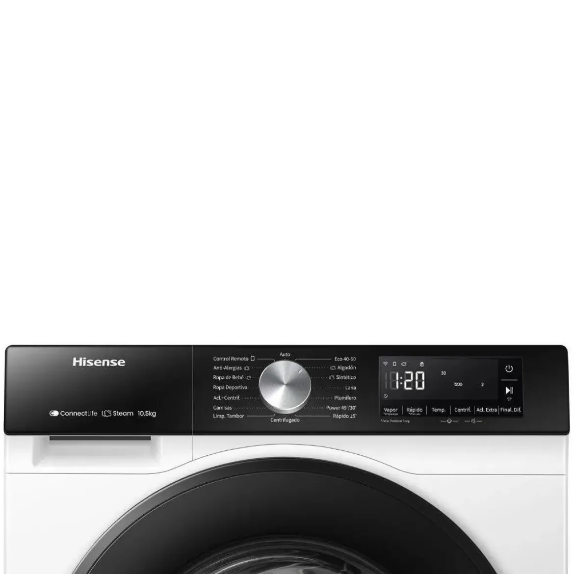 Lavasecadora 8 kg/5 kg 1400 Rpm Clase A Color Blanco HISENSE WD3S8043BW3