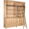 Librería de Pino y Metal con Escalera MB-222248