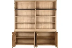 Librería de Pino y Metal con Escalera MB-222248