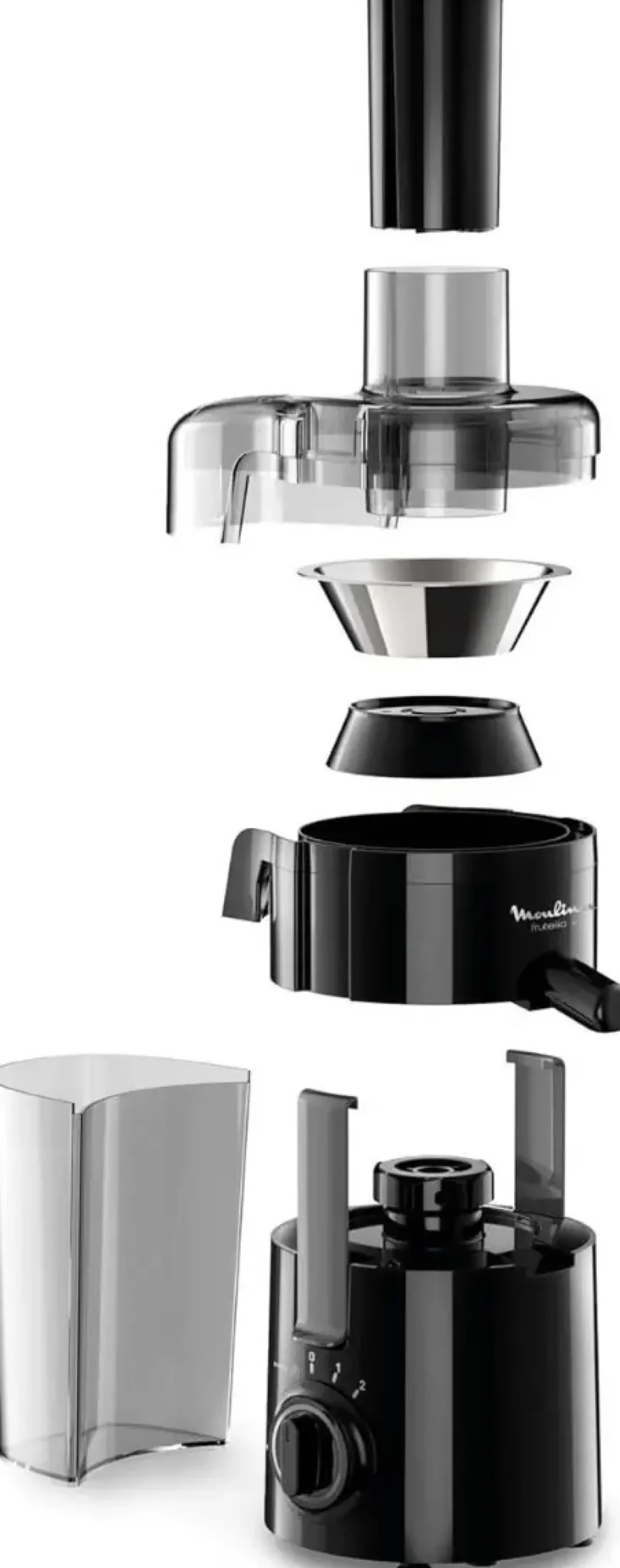 Licuadora Moulinex 350W Frutelia Negra JU370810