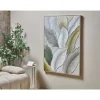 Lienzo Decorativo Hojas con Relieve 90x120 cm 80-235