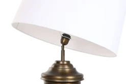 Lámpara de Mesa en Acero Patinado Bronce LA-219566