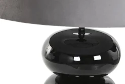 Lámpara de Mesa en Acero Patinado Negro LA-219578