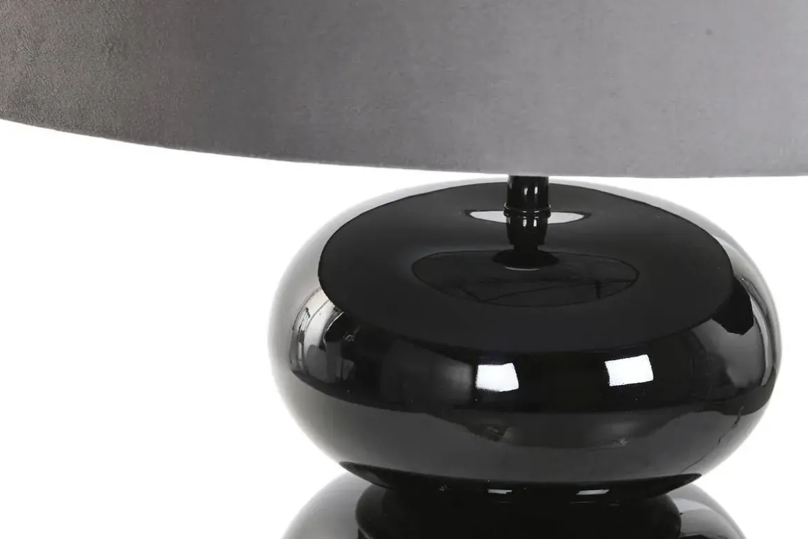 Lámpara de Mesa en Acero Patinado Negro LA-219578
