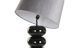 Lámpara de Mesa en Acero Patinado Negro LA-219578