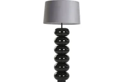 Lámpara de Mesa en Acero Patinado Negro LA-219578