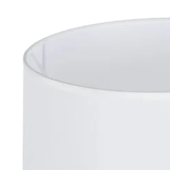 Lámpara de Mesa Verde Lacado con Pantalla de Algodón 614900