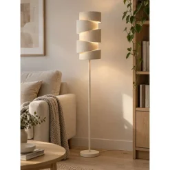 Lámpara de Pie Beige con Textura Rugosa 151 cm CHOYU 38-303