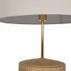 Lámpara de Pie Cerámica Y Lino Beige LA-217694