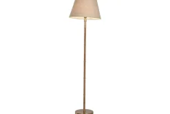 Lámpara de Pie Latón Ratán Natural LA-219583