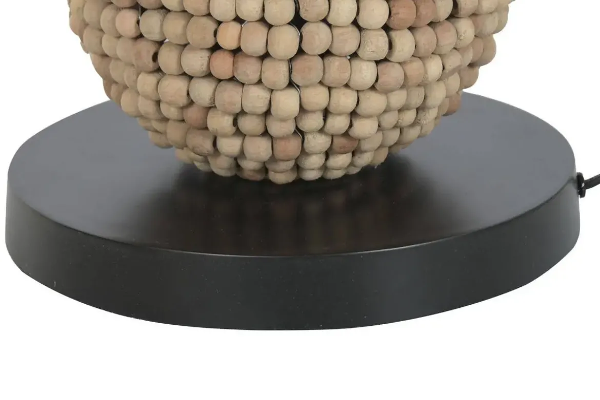Lámpara de Pie Madera Metal Marrón LA-223301