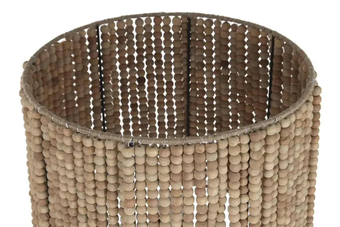 Lámpara de Pie Madera Metal Marrón LA-223301