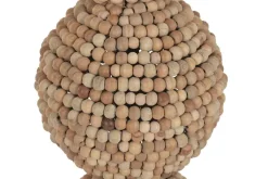 Lámpara de Pie Madera Metal Marrón LA-223301