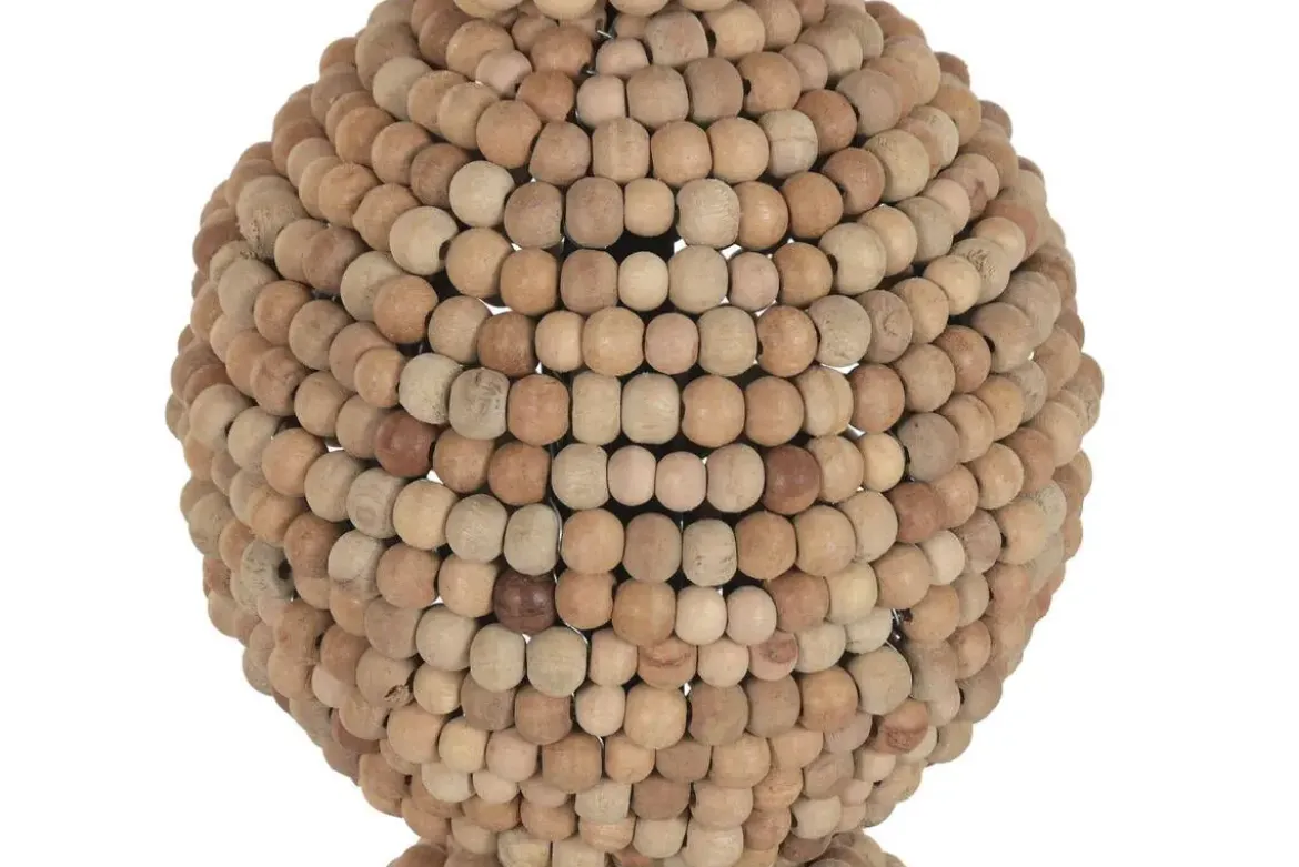 Lámpara de Pie Madera Metal Marrón LA-223301