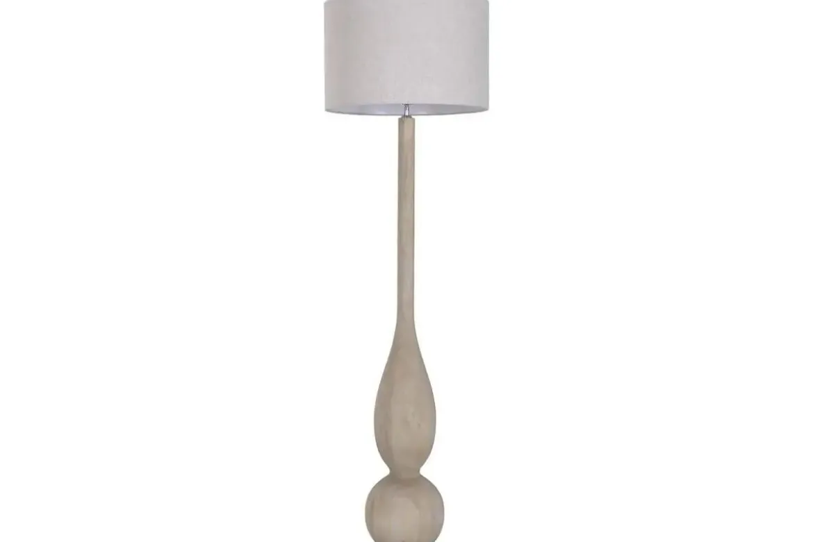 Lámpara de Pie Mango Y Lino Natural LA-226729