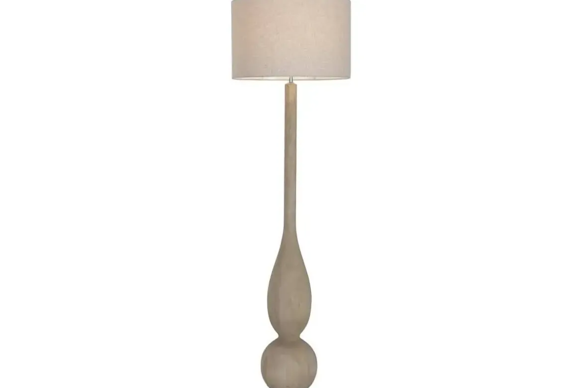Lámpara de Pie Mango Y Lino Natural LA-226729