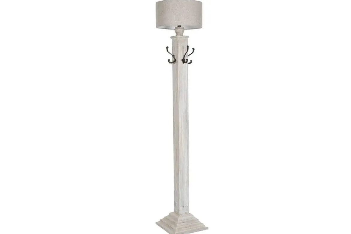 Lámpara de Pie Mango Y Metal Perchero Decapé LA-215753