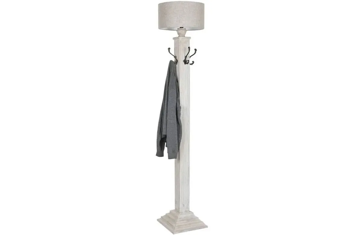 Lámpara de Pie Mango Y Metal Perchero Decapé LA-215753