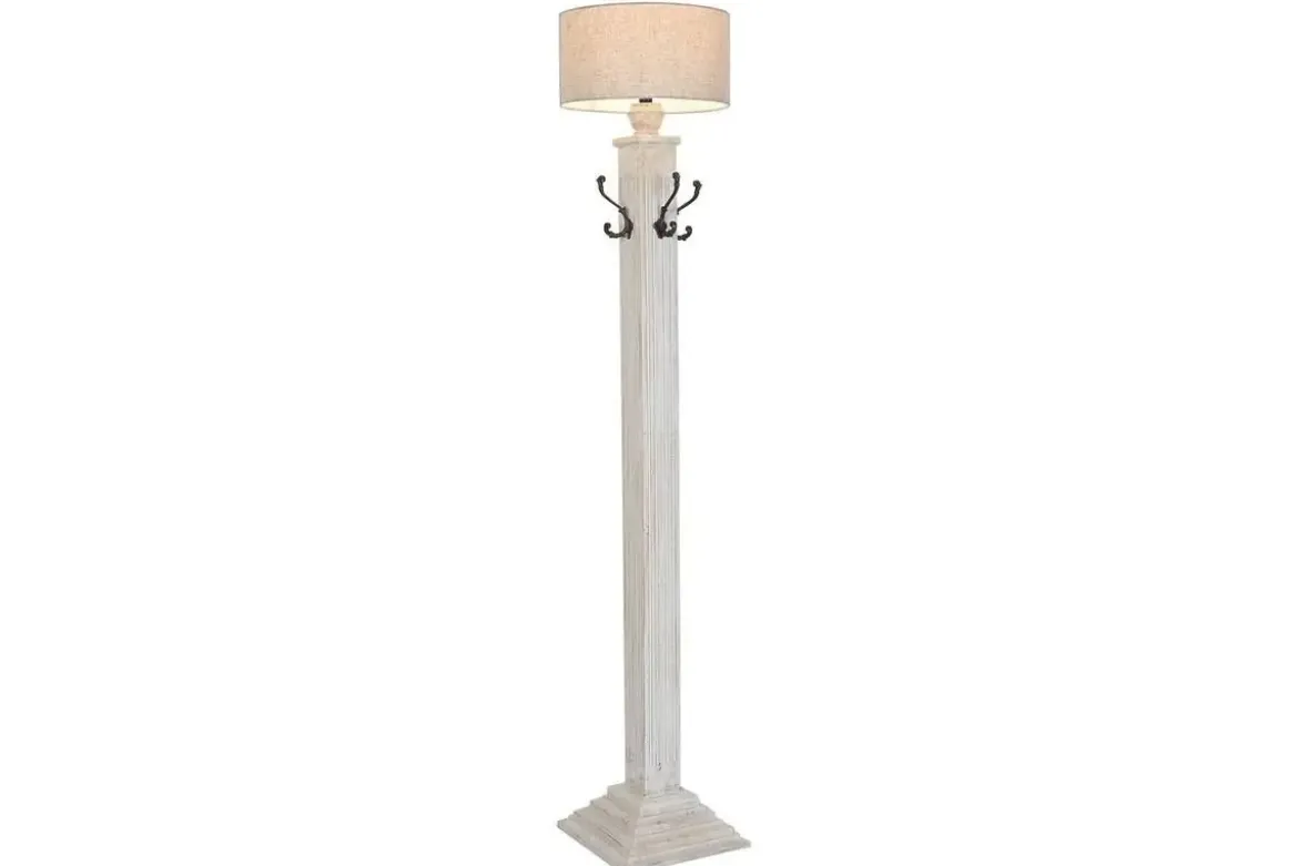 Lámpara de Pie Mango Y Metal Perchero Decapé LA-215753