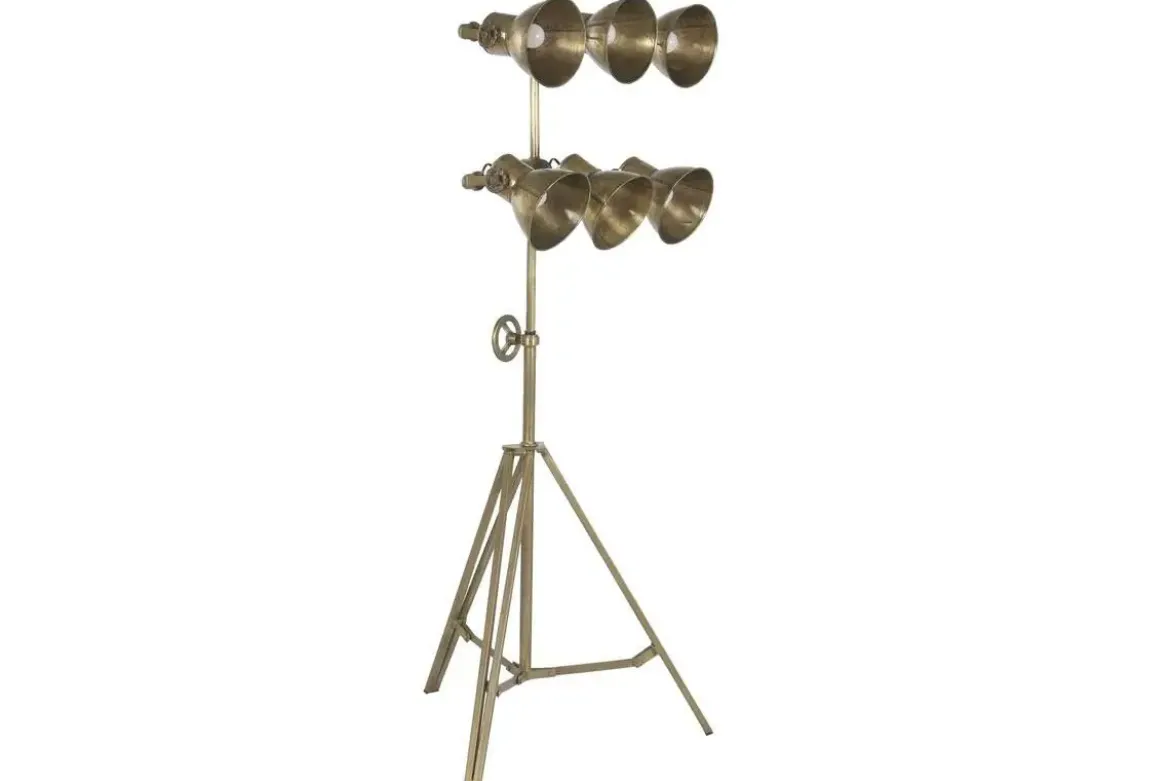Lámpara de Pie Metal Foco Dorado LA-224053