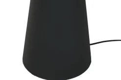 Lámpara de Pie Metal Y Fibra Negro LA-217683