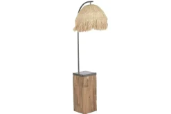 Lámpara de Pie Teca Hierro 160cm LA-223728