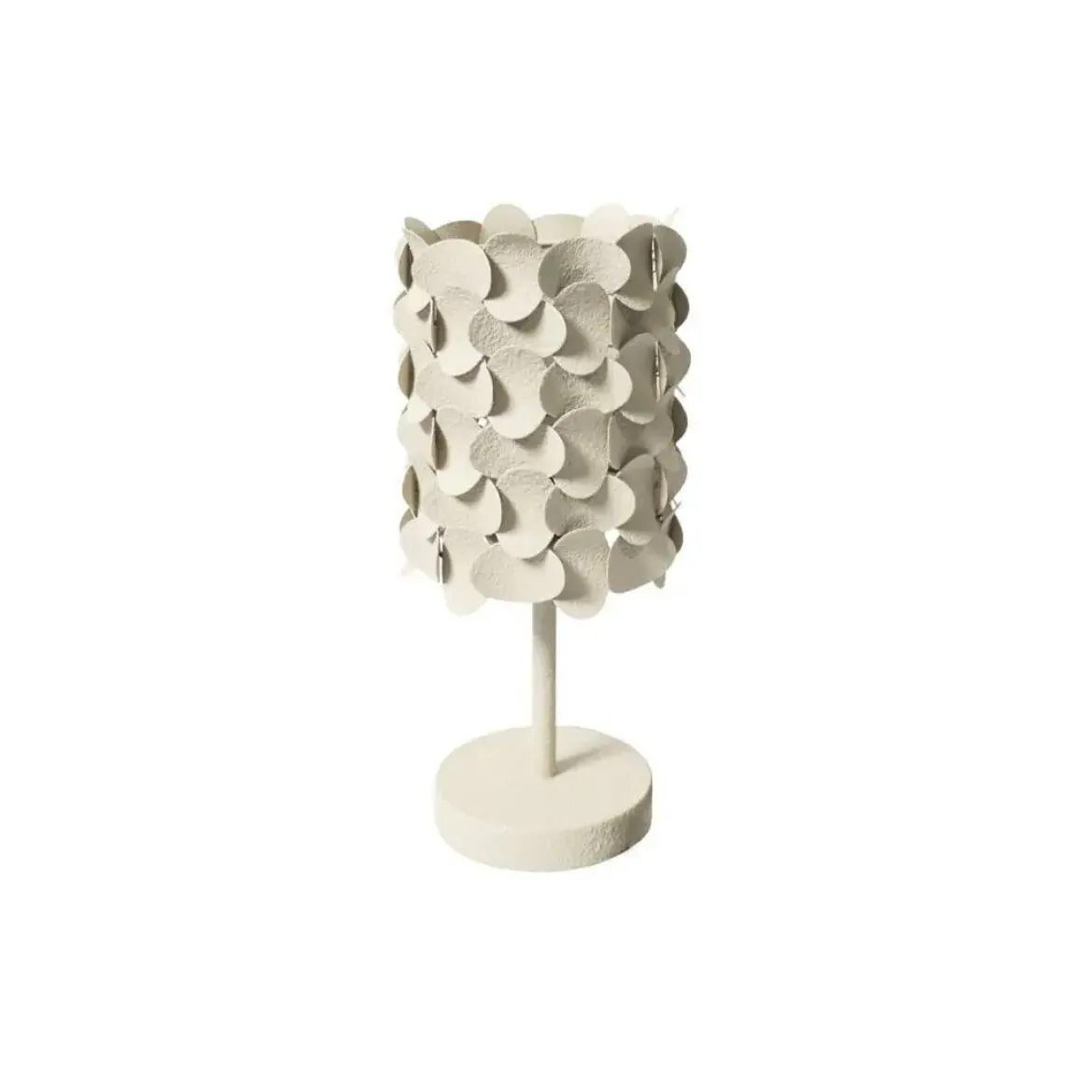 Lámpara de Sobremesa Beige Textura Rugosa 44 cm PETALMOV 38-308