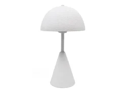 Lámpara de Sobremesa 40 cm Blanca de Cerámica y Metal VESTA 57-792