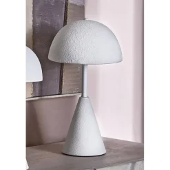 Lámpara de Sobremesa 40 cm Blanca de Cerámica y Metal VESTA 57-792