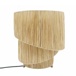 Lámpara de Sobremesa de Fibras Naturales MIDWAY de Acabado Natural 12-403