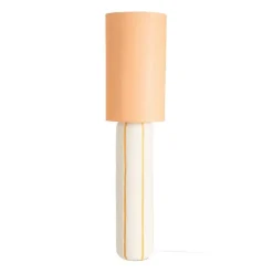 Lámpara de Suelo de Cerámica Naranja con Pantalla 615709